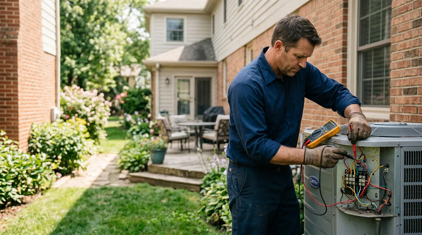 HVAC technician working near Jones Mills, PA